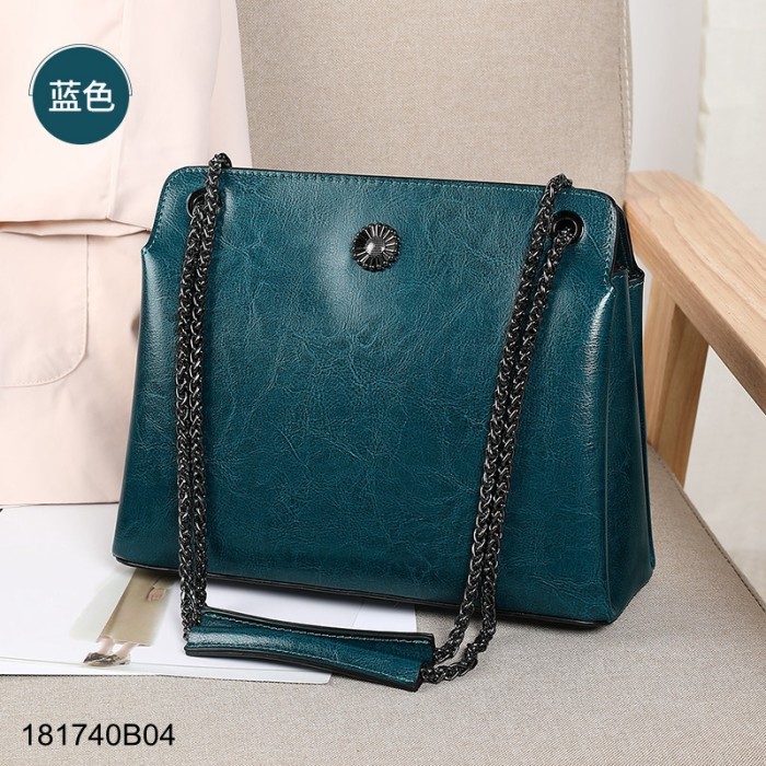 Women's Fashion Leather Bag Bucket Bag