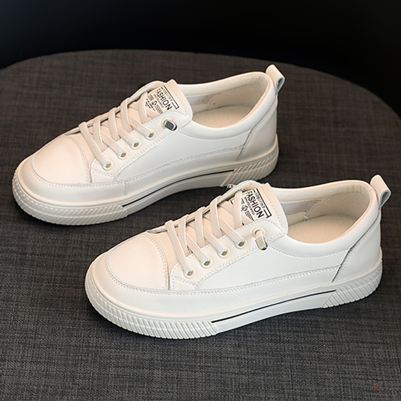 Women's Men's Leather Cavas Shoes