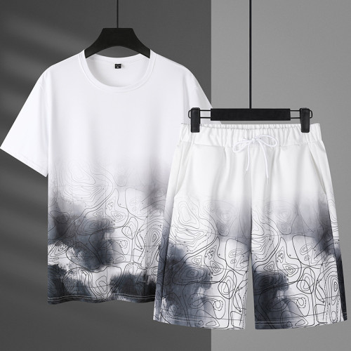 Men's Sports T-shirt Shorts Sets