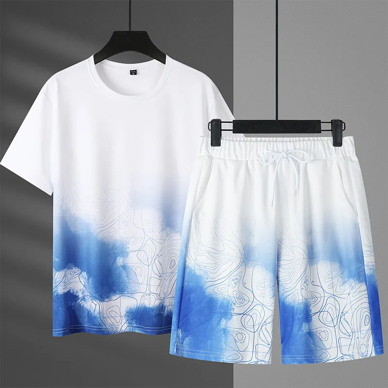 Men's Sports T-shirt Shorts Sets