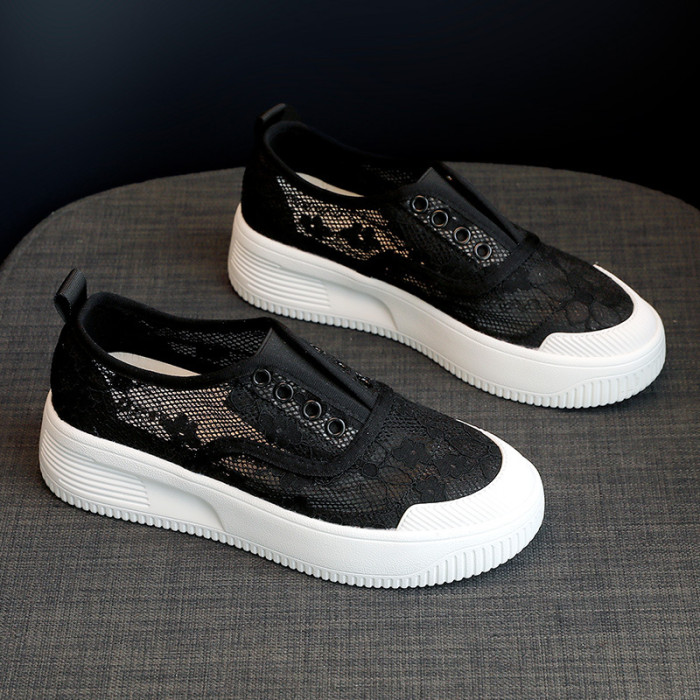 Women's Casual Lace Flat Shoes