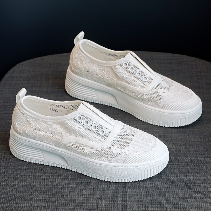 Women's Casual Lace Flat Shoes