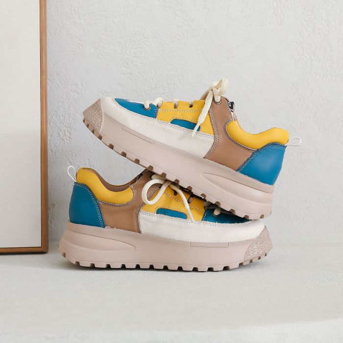 Men's Women's Leather High Heel Casual Shoes