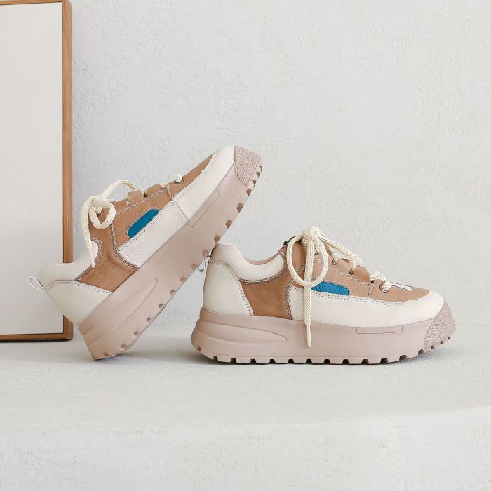 Men's Women's Leather High Heel Casual Shoes