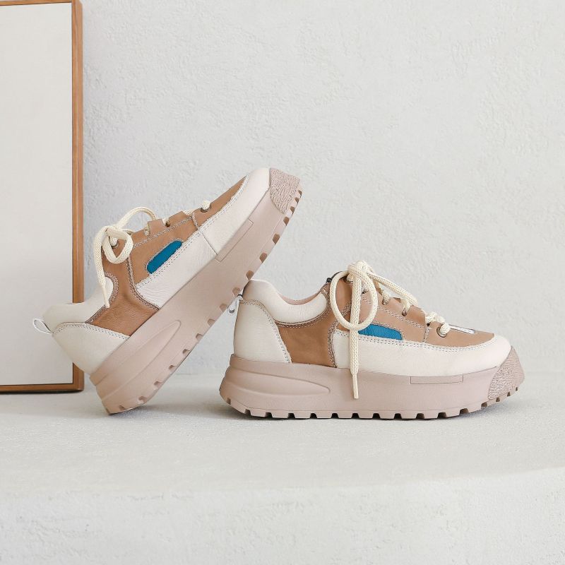 Men's Women's Leather High Heel Casual Shoes