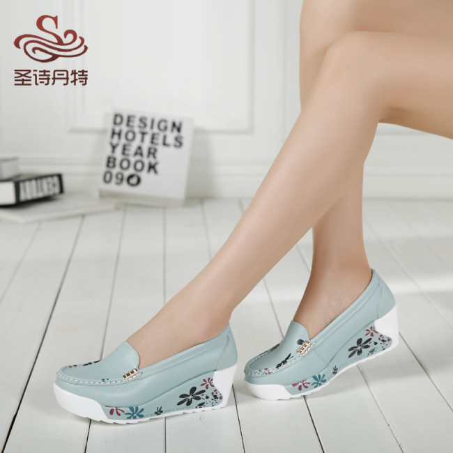 Women's Fashion Floral High Heel Shoes