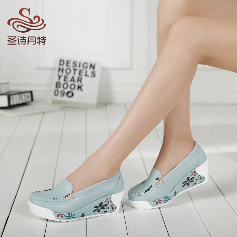 Women's Fashion Floral High Heel Shoes