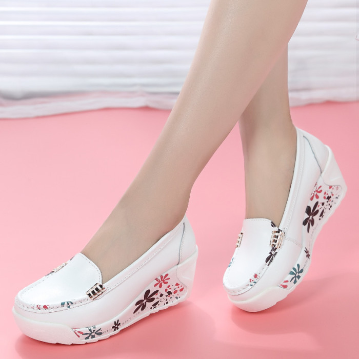 Women's Fashion Floral High Heel Shoes