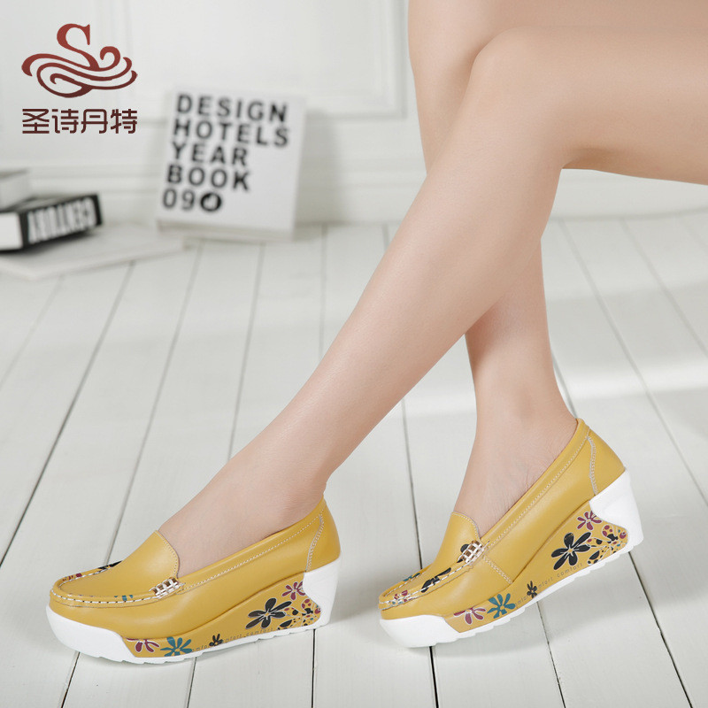 Women's Fashion Floral High Heel Shoes