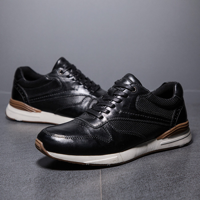 Men's Fashion Leather Casual Flat Shoes