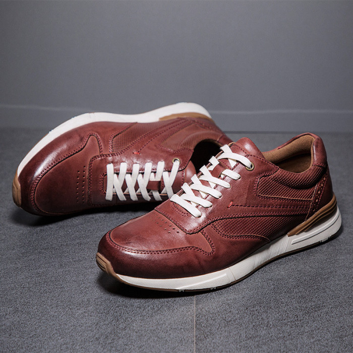 Men's Fashion Leather Casual Flat Shoes