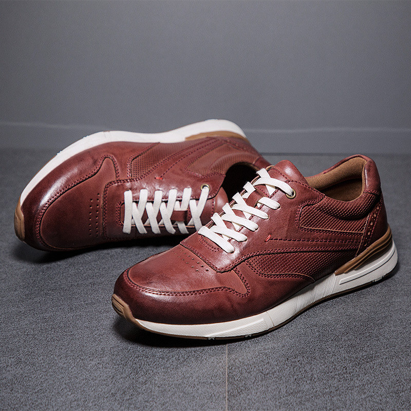 Men's Fashion Leather Casual Flat Shoes