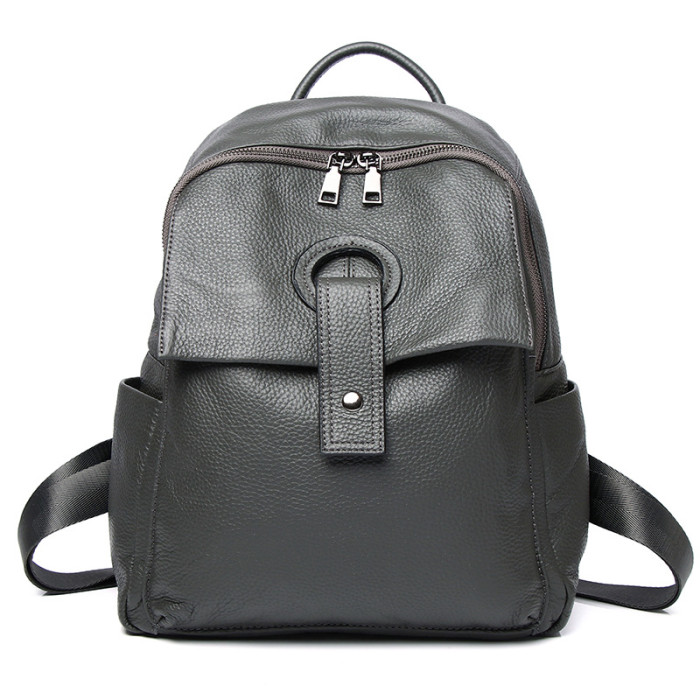 Men's Women's Fashion Leather Backpack