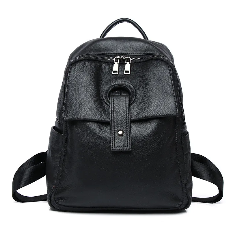 Men's Women's Fashion Leather Backpack