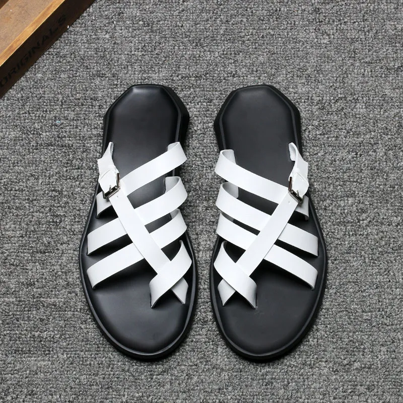 Men's Fashion Leather Summer Sandals