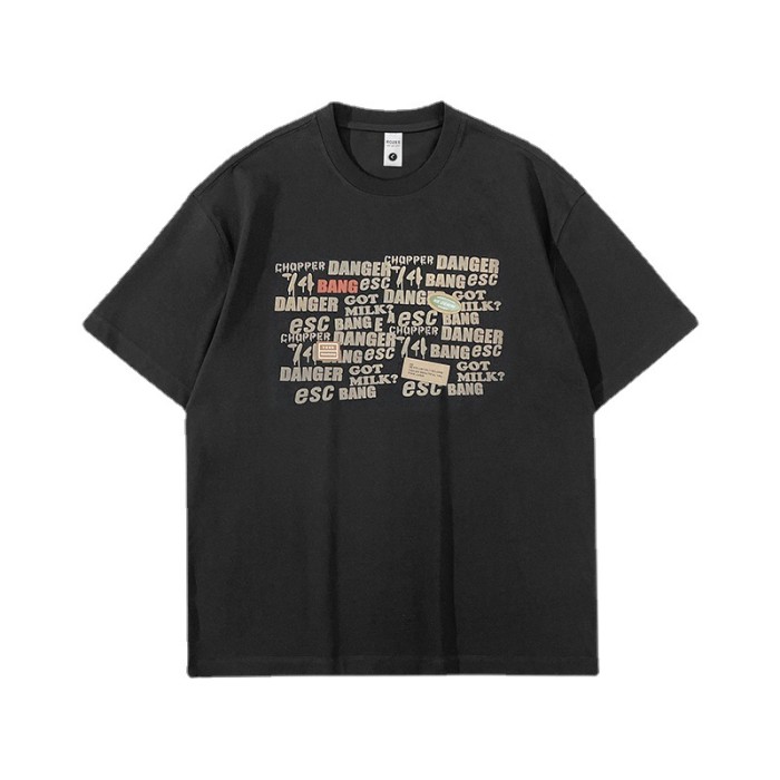 Men's Women's Fashion Simple Design Cotton T-shirt Unisex