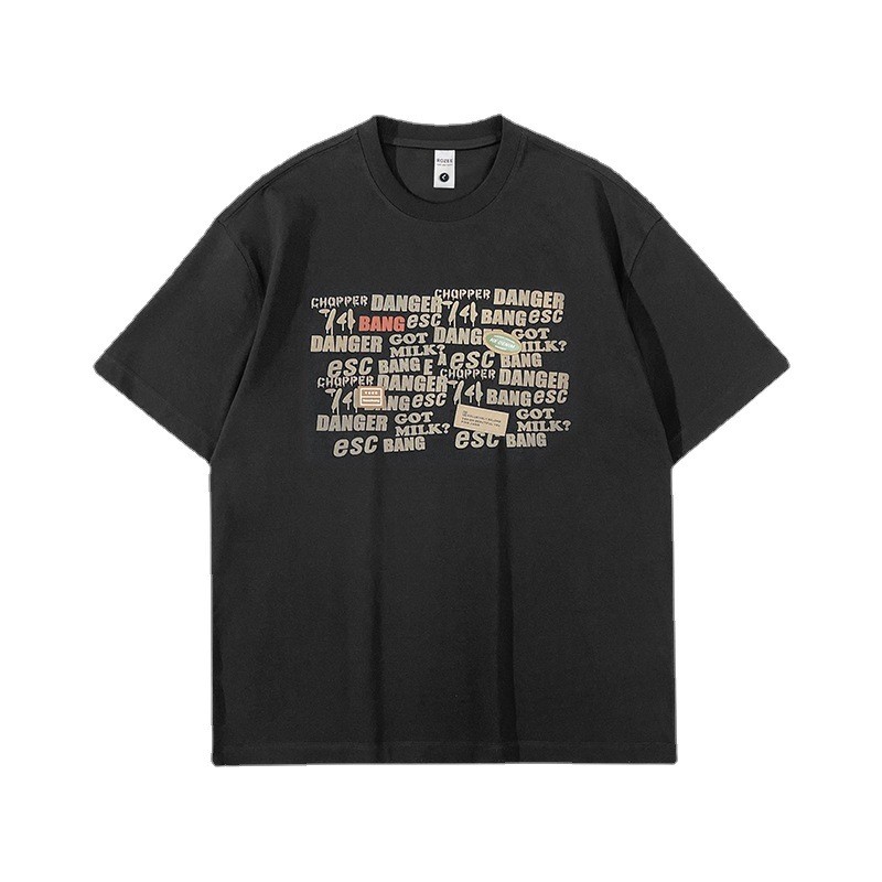Men's Women's Fashion Simple Design Cotton T-shirt Unisex