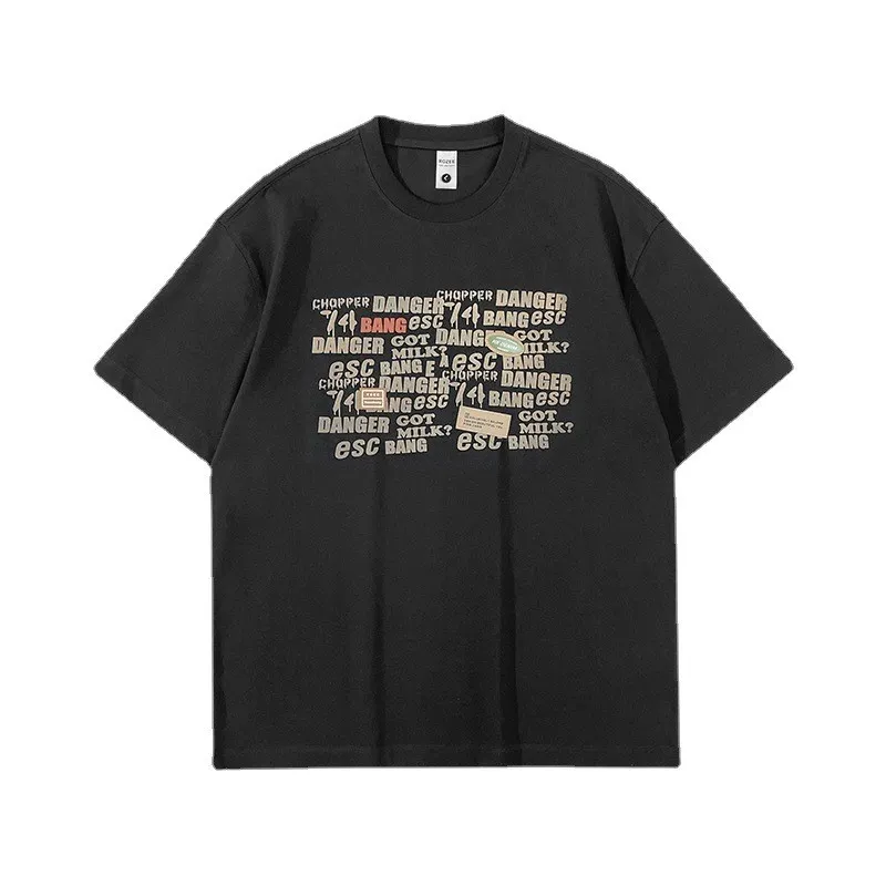 Men's Women's Fashion Simple Design Cotton T-shirt Unisex