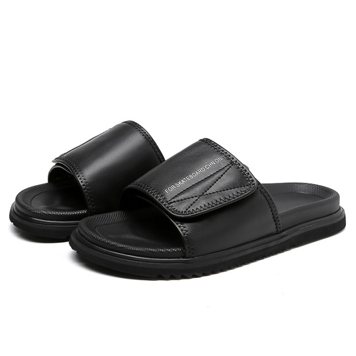 Men's Women's Fashion Leather Summer Sandles Slippers