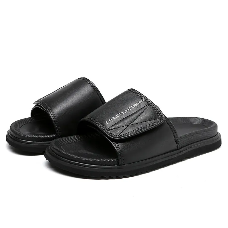 Men's Women's Fashion Leather Summer Sandles Slippers