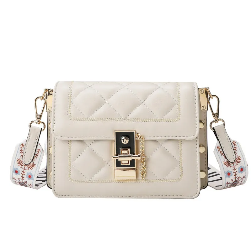Women's Fashion Leather Metal Closure Shoulder Bag