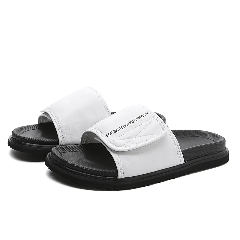 Men's Women's Fashion Leather Summer Sandles Slippers