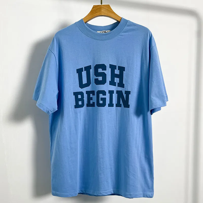 Men's Fashion Cotton Plain Letter T-shirt
