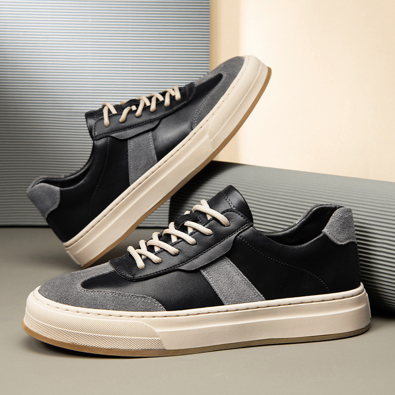 Men's Fashion High Quality Leather Casual Sneakers