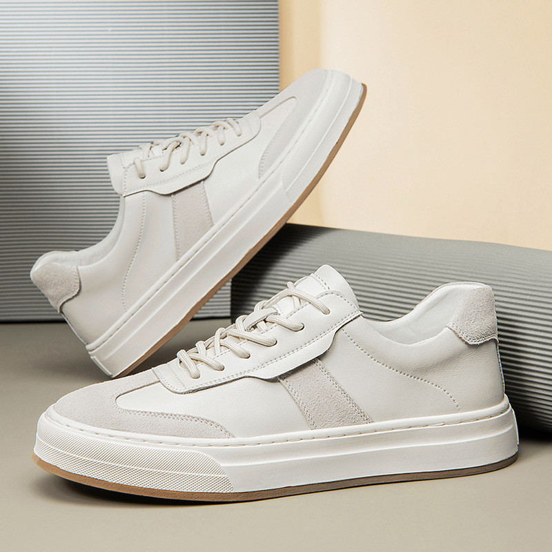 Men's Fashion High Quality Leather Casual Sneakers