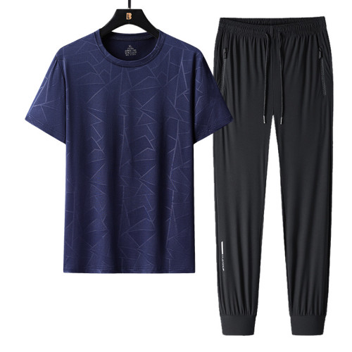 Men's Fashion T-shirt and Long Pants Sets