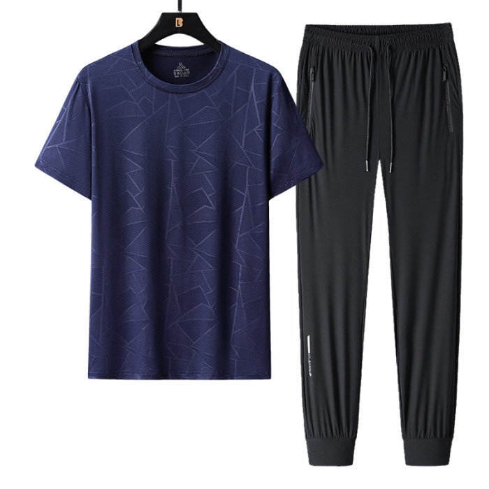 Men's Fashion T-shirt and Long Pants Sets