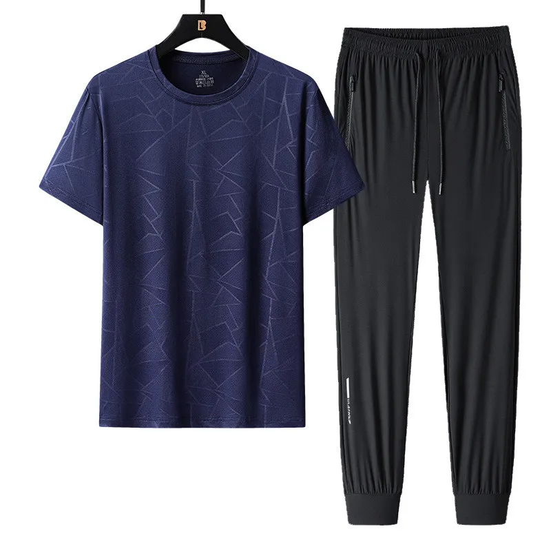 Men's Fashion T-shirt and Long Pants Sets