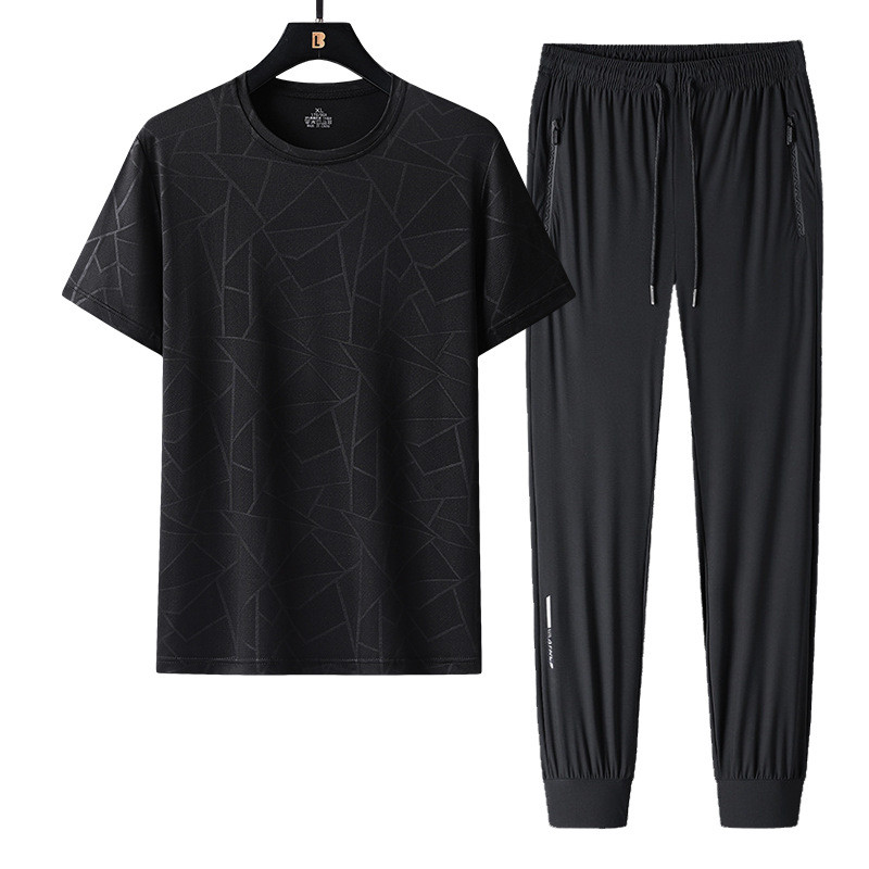 Men's Fashion T-shirt and Long Pants Sets