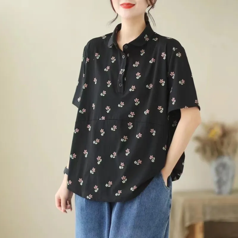 Women's Fashion Summer Floral T-shirt