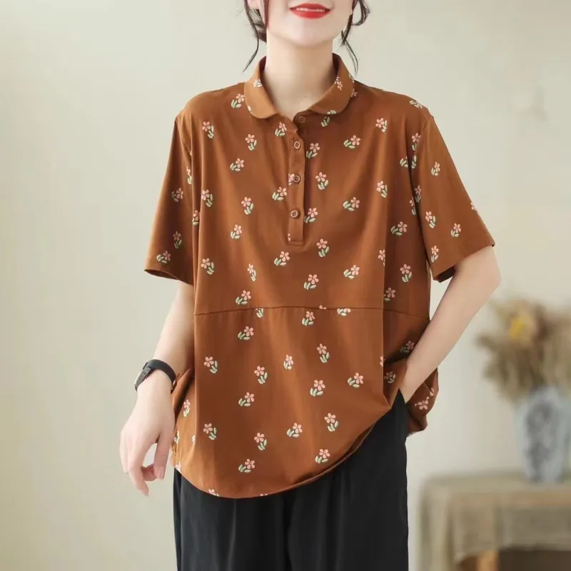 Women's Fashion Summer Floral T-shirt