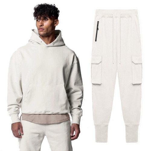 Men's Fashion Fleece Sweatershirt Pants Sets