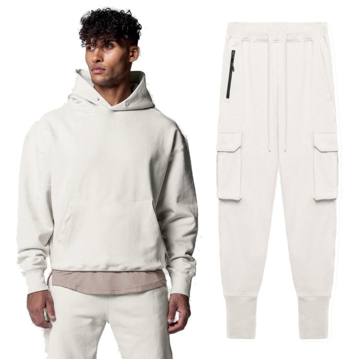 Men's Fashion Fleece Sweatershirt Pants Sets