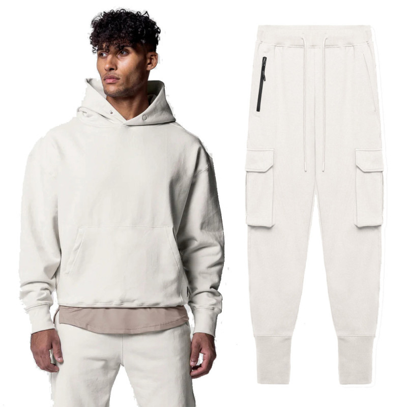 Men's Fashion Fleece Sweatershirt Pants Sets