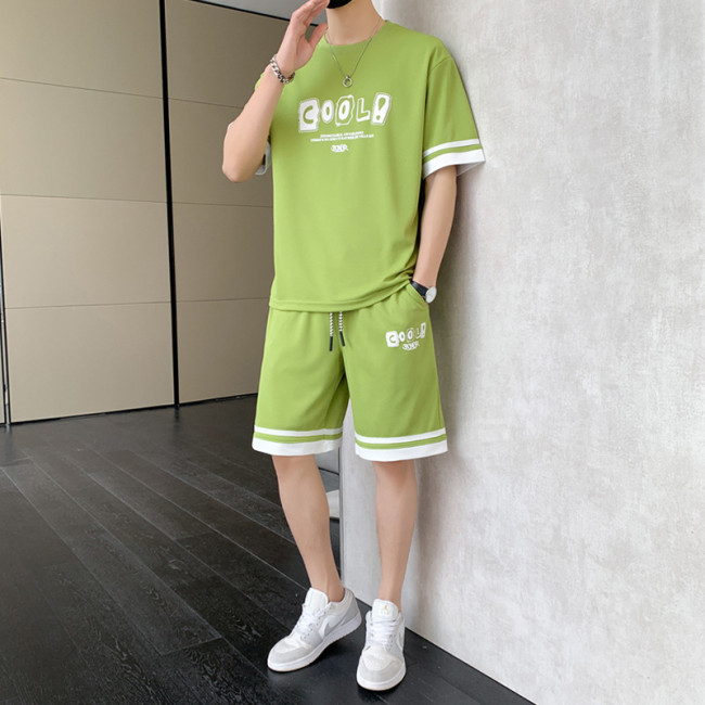 Men's Fashion Summer T-shirt Shorts Sets