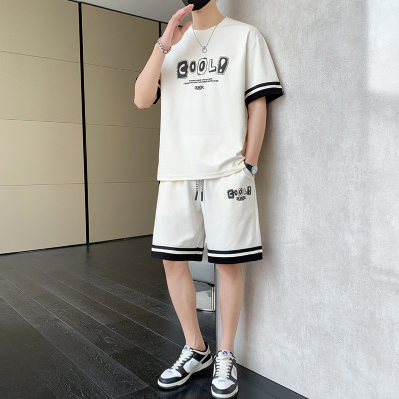 Men's Fashion Summer T-shirt Shorts Sets