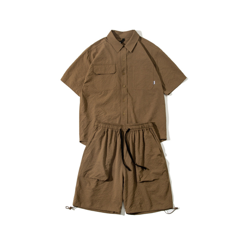 Men's Fashion Casual Shirts Shorts Sets
