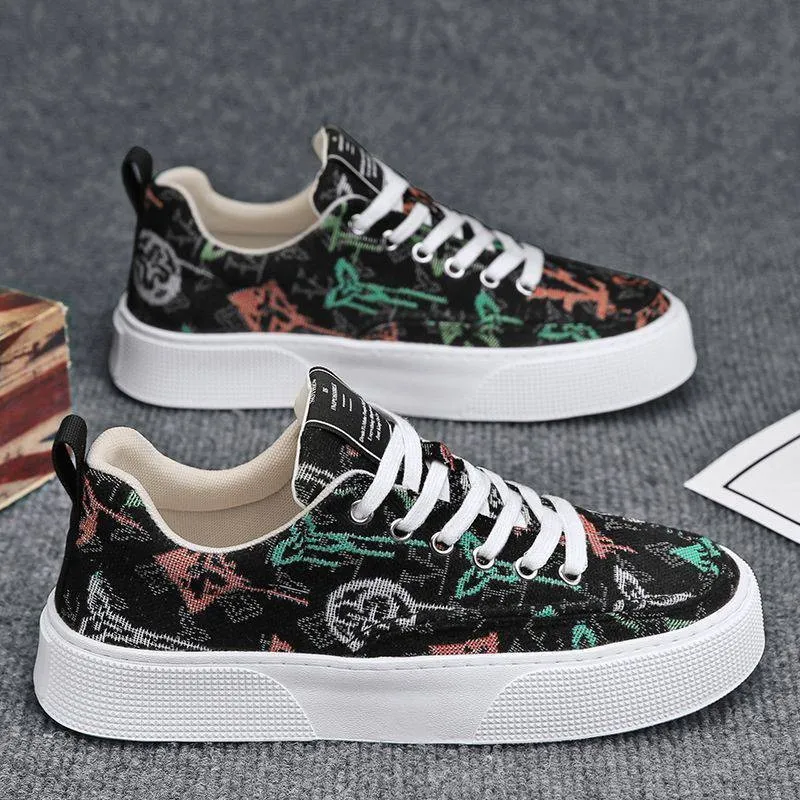 Men's Fashion Full Print Casual Shoes