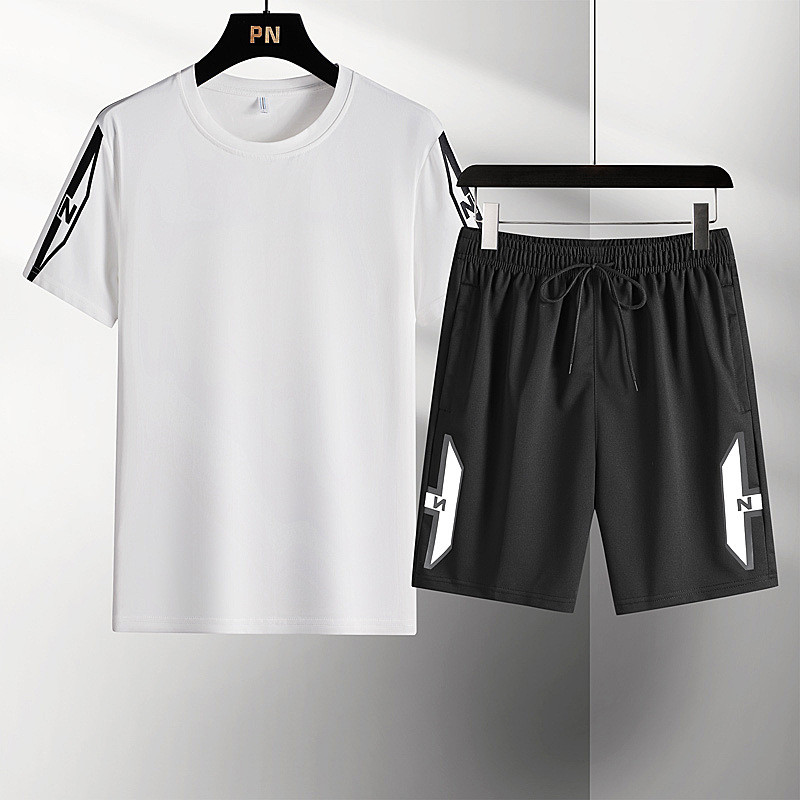 Men's Fashion Cotton T-shirt Shorts Sets