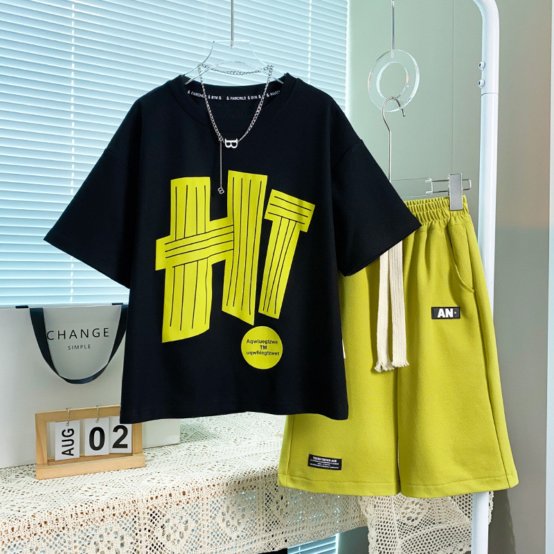 Children's Fashion Summer T-shirt Pants Sets
