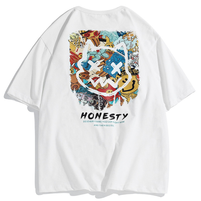 Men's Fashion Summer Cotton Floral T-shirt