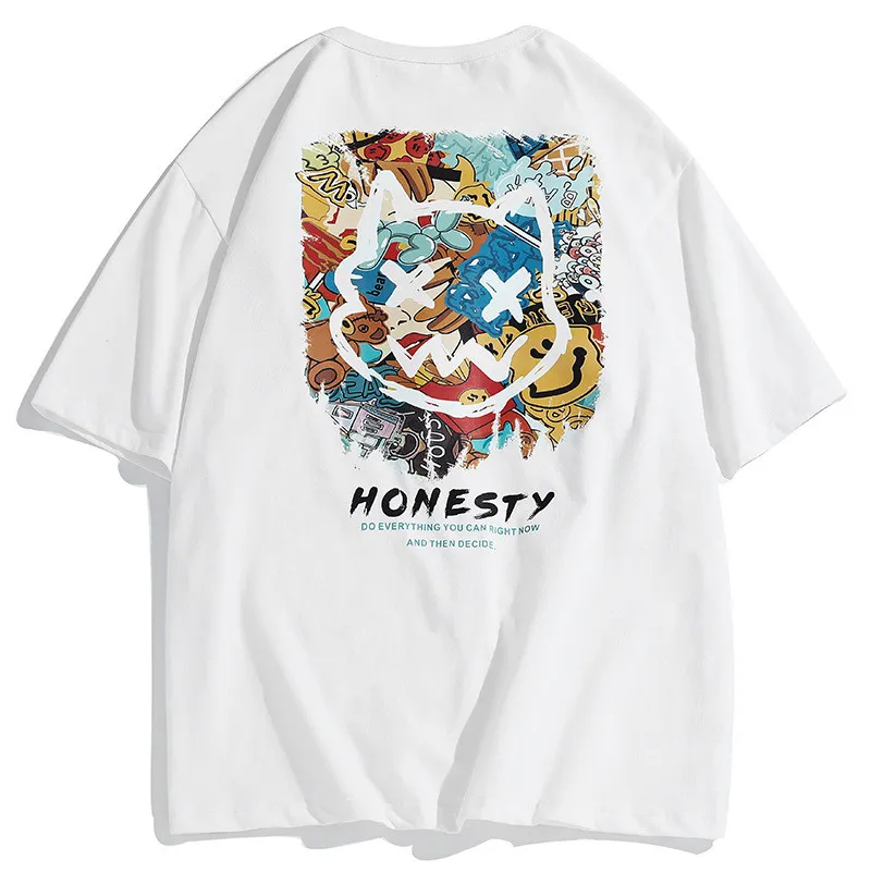 Men's Fashion Summer Cotton Floral T-shirt