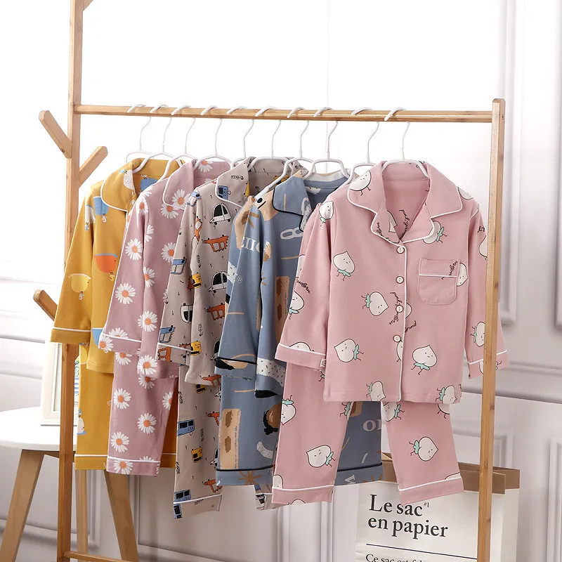 Children's Fashion Summer Cotton Pajamas Sets