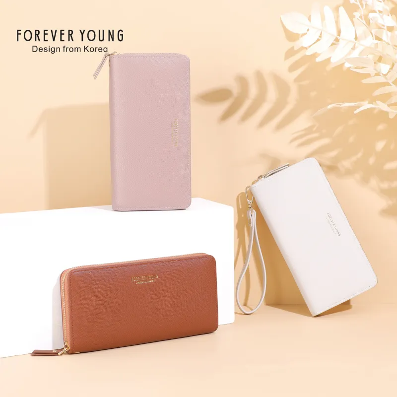 Women's Fashion Classic Leather Long Wallet
