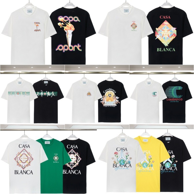 Men's Fashion Summer Cotton Multiple Print T-shirt
