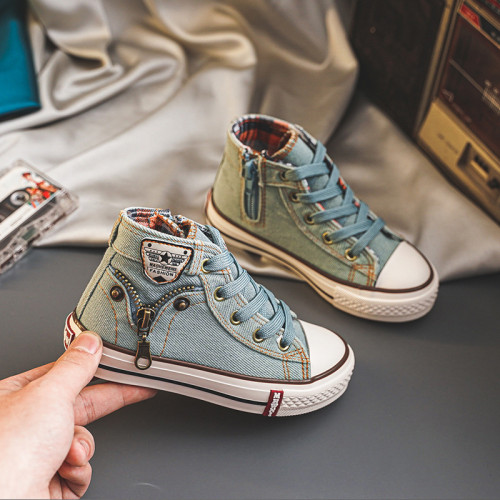 Children's Fashion Denim Casual Canvas Shoes